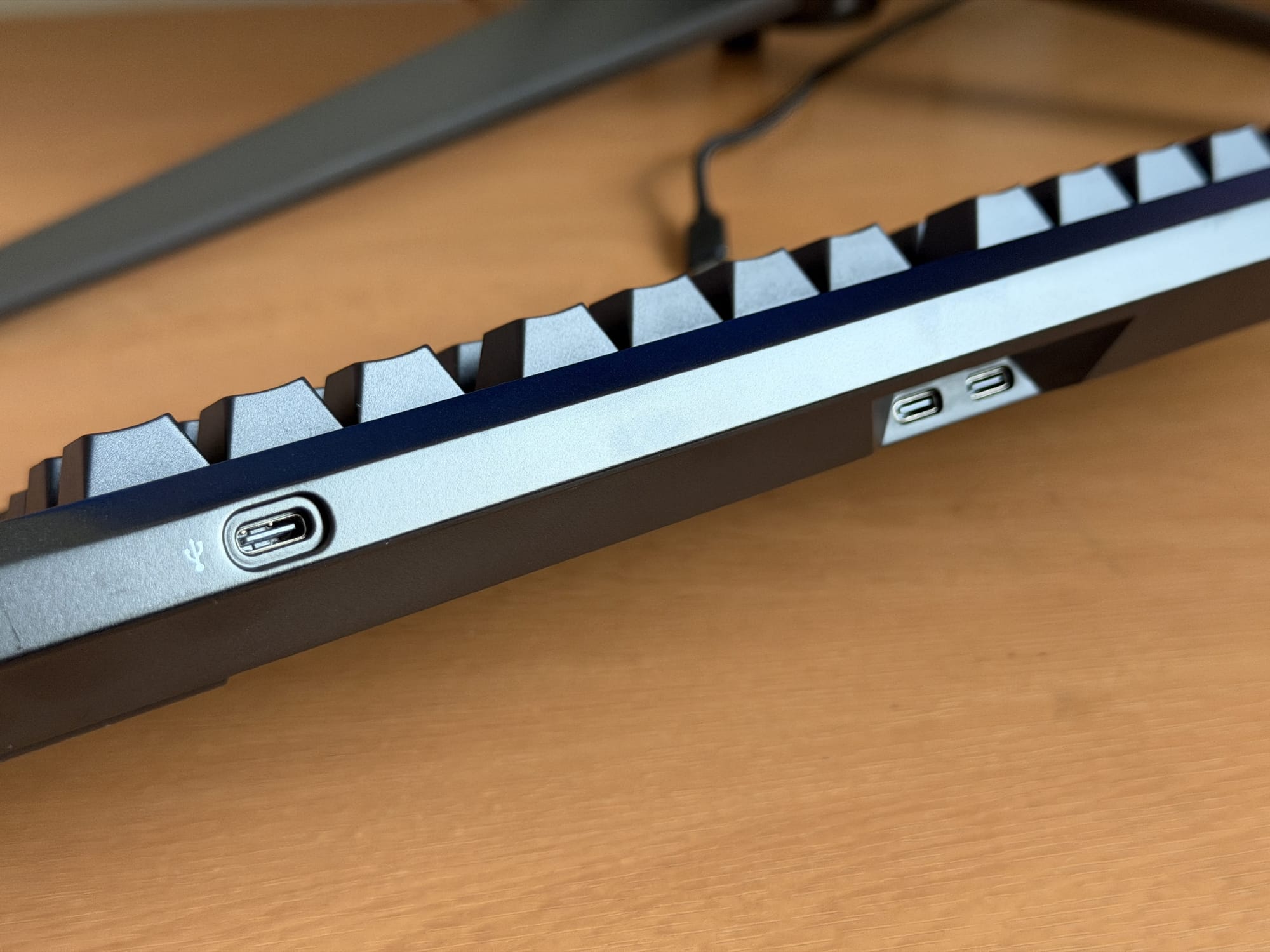 Side profile of Corsair Galleon 100 SD showcasing USB ports.