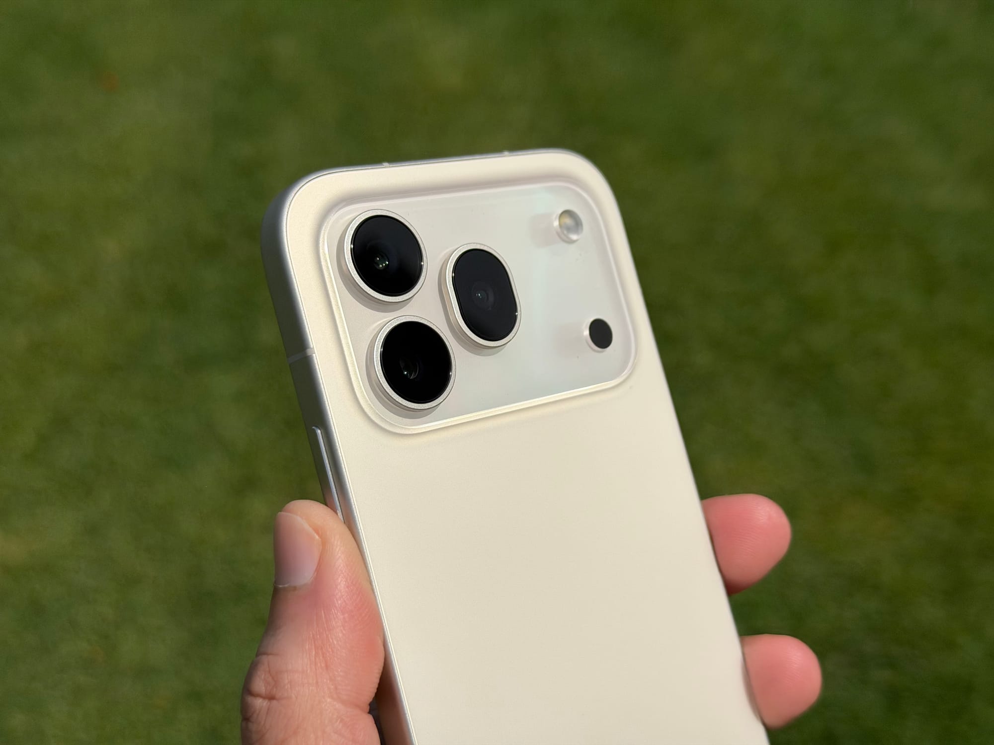 Close-up of Honor 600 Pro's rear camera module featuring three lenses.