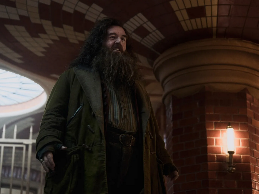 Screenshot of article announcing Peter Serafinowicz cast as Peeves in Harry Potter TV series.