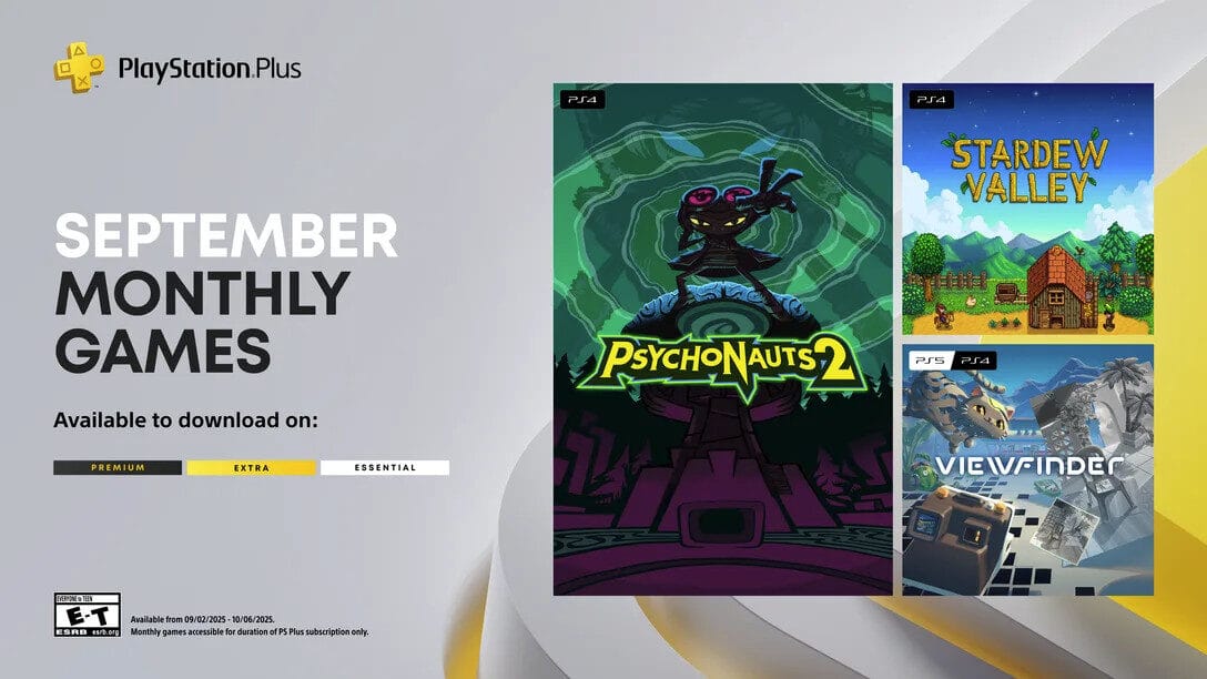 PS Plus September adds Psychonauts 2, Stardew Valley