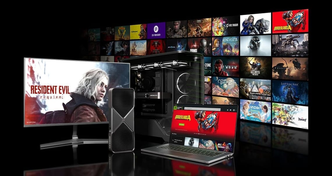 NVIDIA Gamescom 2025, DLSS 4, GeForce NOW Blackwell, RTX upgrades, NVIDIA cloud gaming, path tracing, RTX Hair