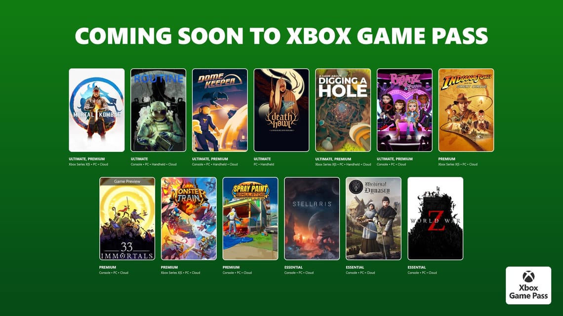 December Xbox Game Pass Drop: Mortal Kombat 1 + 10 More Games