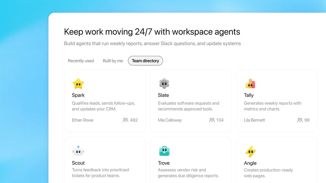 ChatGPT just got serious about teamwork with Workspace Agents