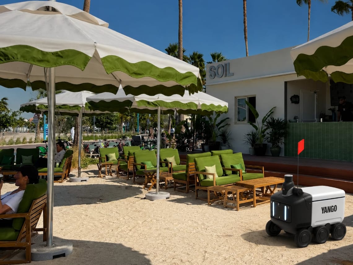 Robots are serving coffee at this Dubai beach café this weekend