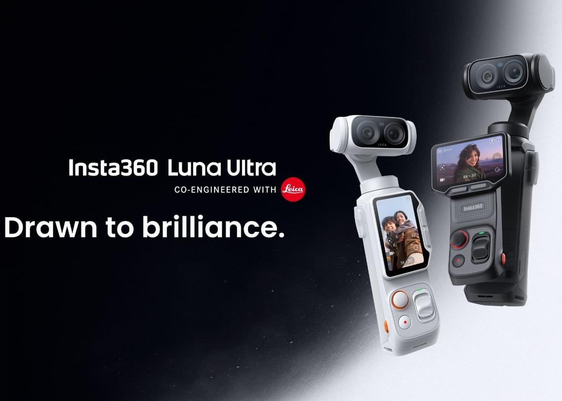 Insta360 Luna Ultra Launches with Leica Lenses and 8K Recording