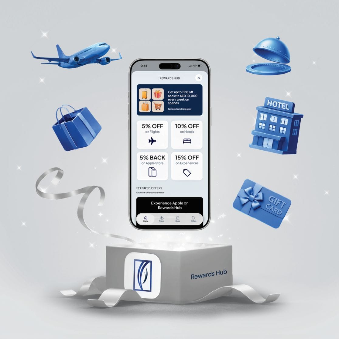 Emirates NBD Rewards Hub launches in ENBD X app with Apple Store and travel booking