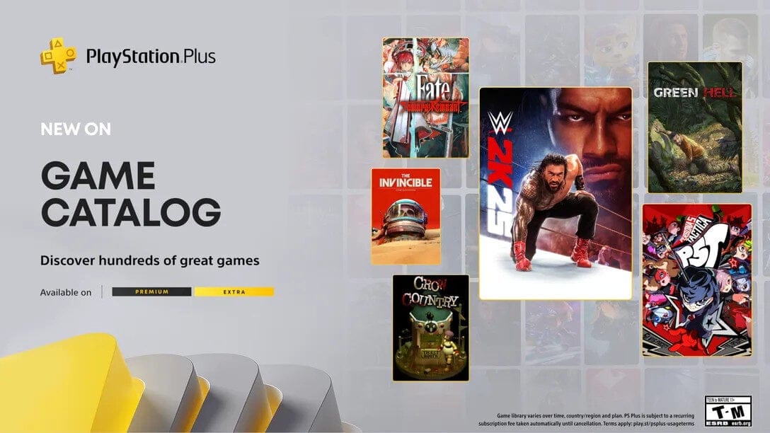 PS Plus September 2025 adds WWE 2K25, Persona 5 Tactica