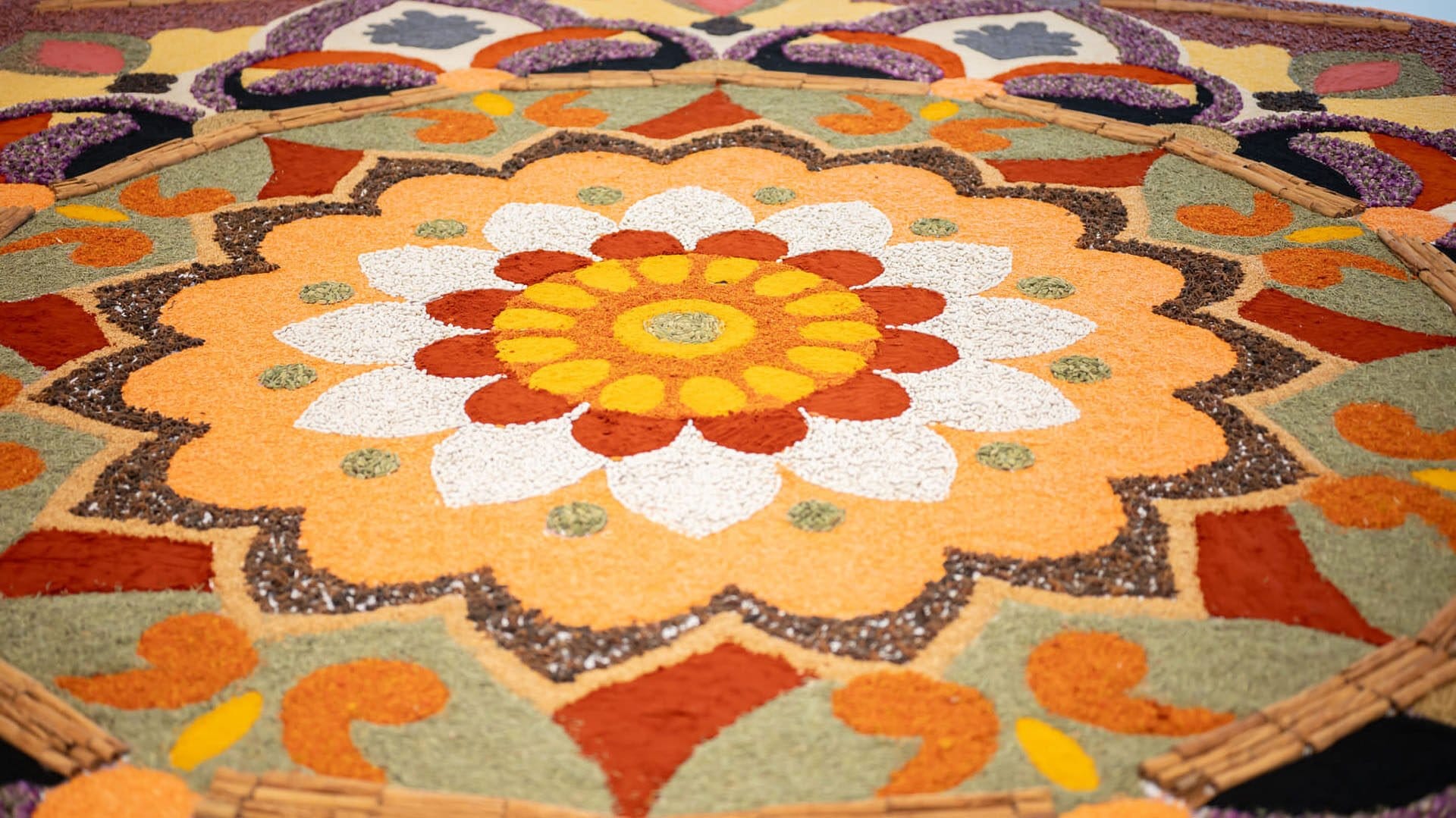 A 6m Spice Rangoli is Stealing Diwali in Dubai