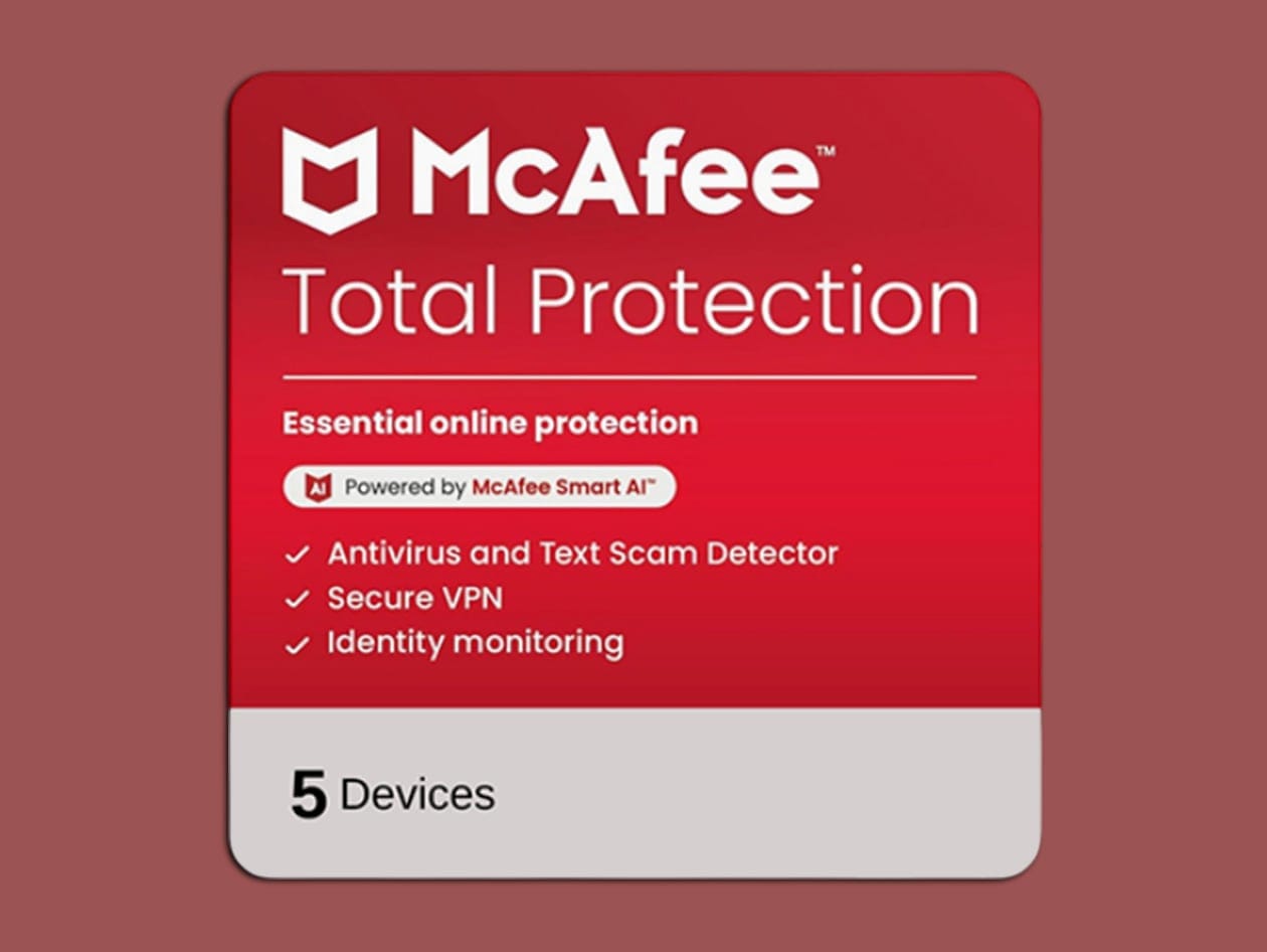 McAfee Total Protection Is 91% off — Here’s How to Score this Deal
