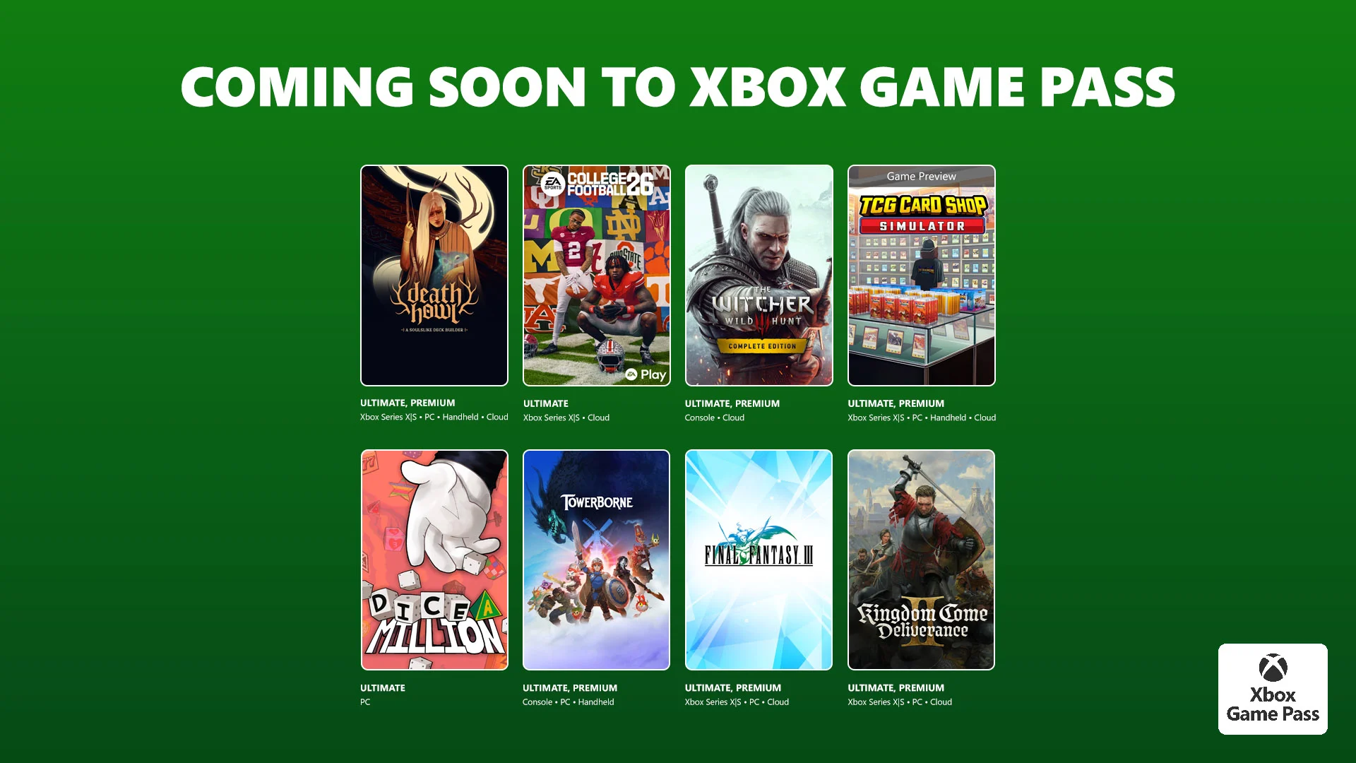 Xbox Game Pass February 2026: 11 new games added including Kingdom Come: Deliverance II