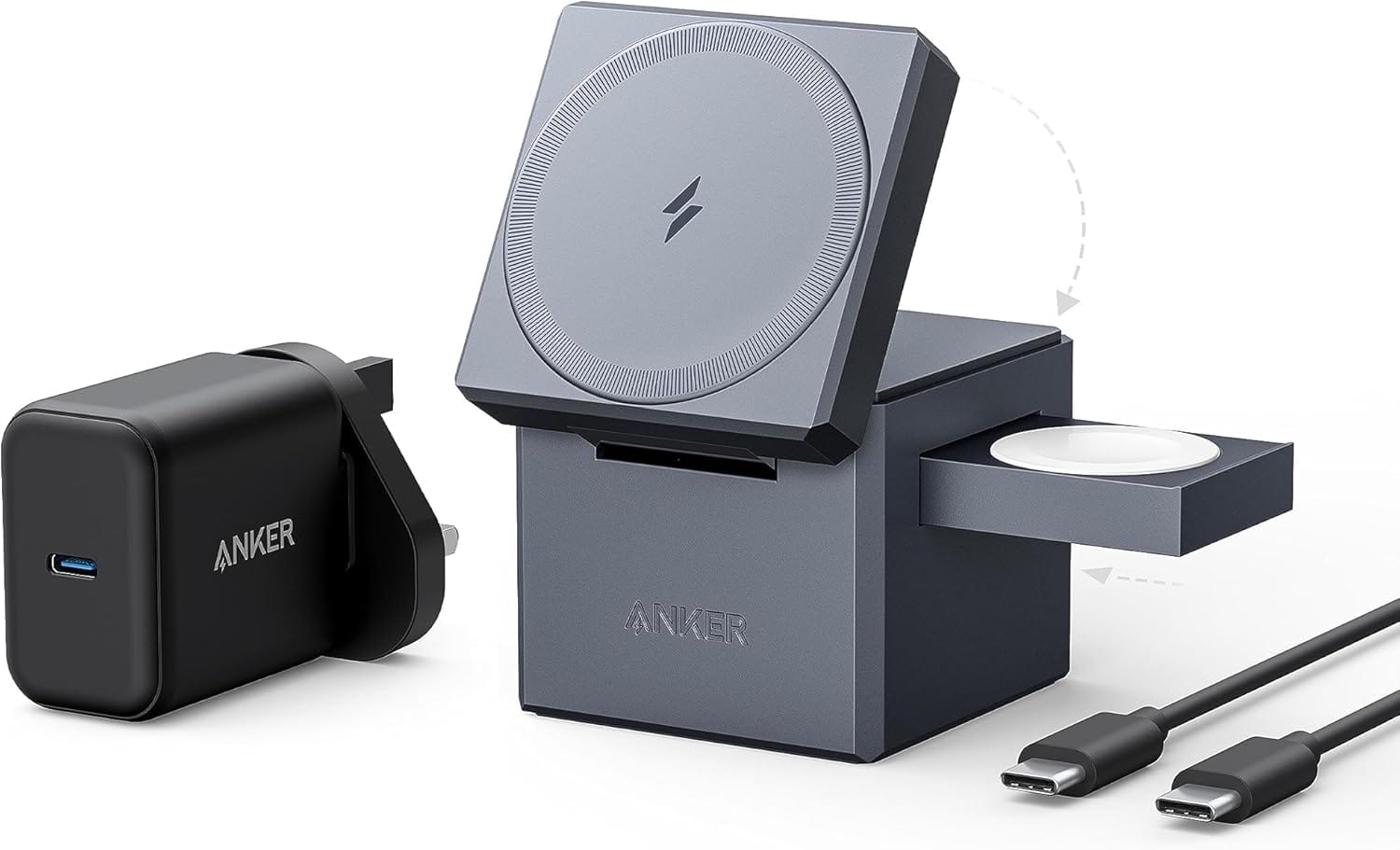 Anker 3-in-1 MagSafe Cube Drops to AED 278.90