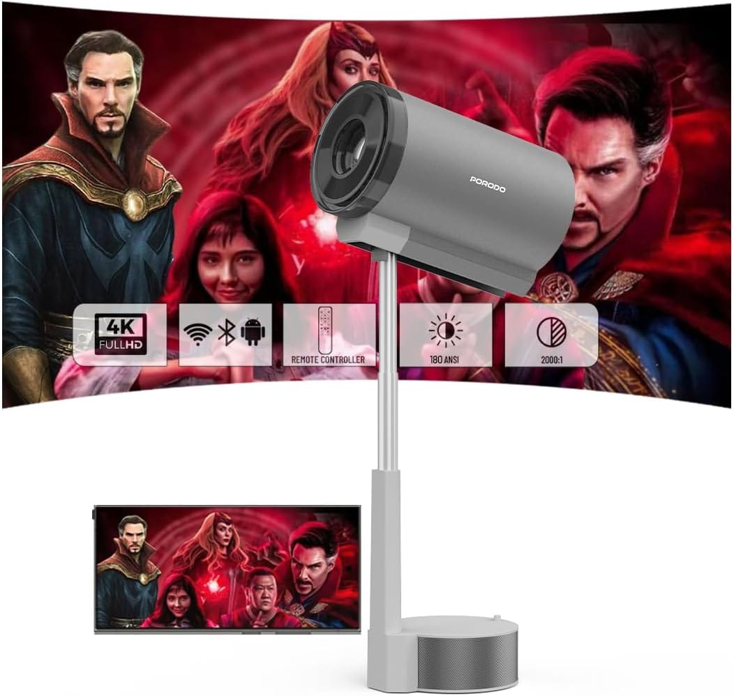 Porodo LUMIO Smart FHD Projector Drops to AED 256.50