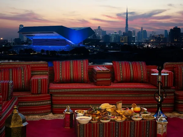 Skyline, shawarma-level smoke, and an oud: Zaytoun’s Arabian Nights is back