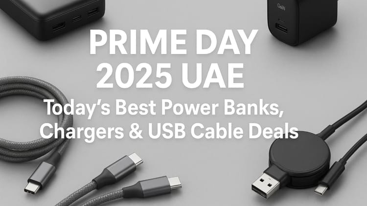 Prime Day 2025 UAE: Today’s Best Power Banks, Chargers & USB Cable Deals