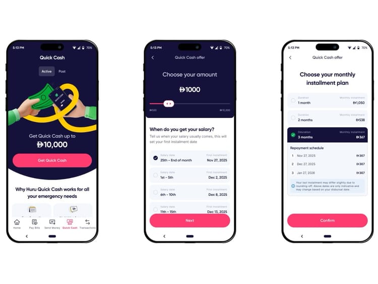 Huru’s Quick Cash Lets UAE Workers Access up to AED 10K in Minutes