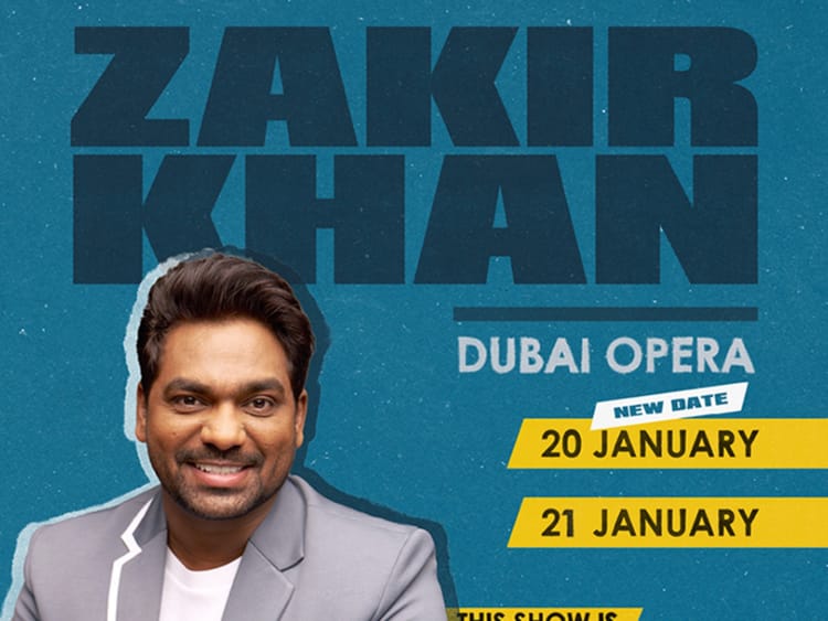 Zakir Khan Returns to Dubai Opera in January 2026 for a Night of Hindi Comedy