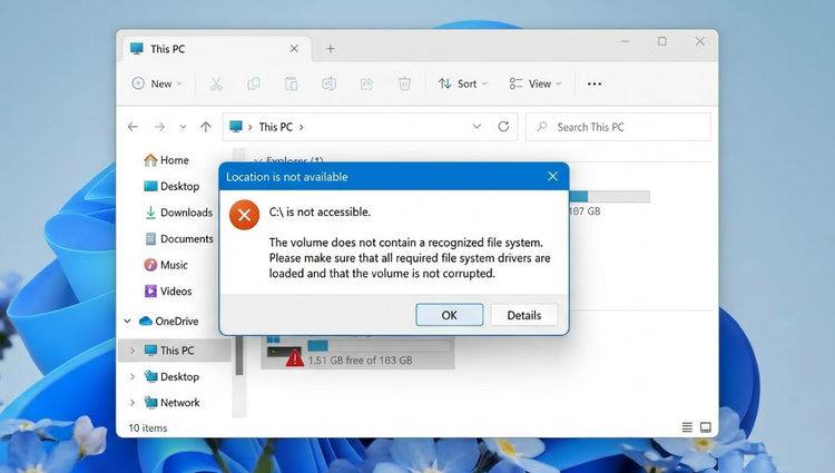 Samsung laptops hit by Windows 11 C:\ drive access error after February updates
