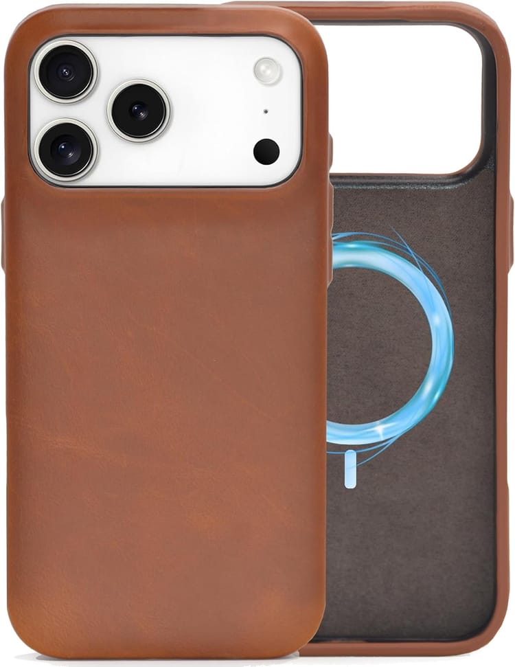 Premium Leather iPhone 17 Pro Max Case Drops to AED 53.10