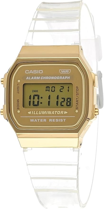 Casio A168XESG Watch Drops to AED 156