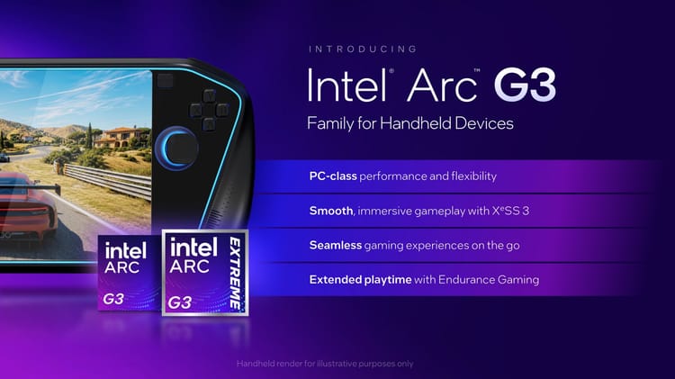 Intel's first handheld gaming chips arrive: Arc G3 and G3 Extreme