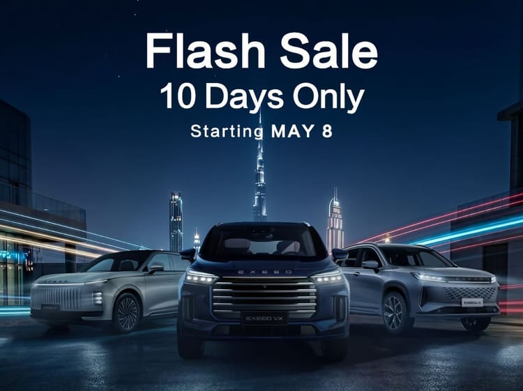 EXEED UAE Flash Sale: Premium SUVs from AED 959/month with AED 40,000 savings