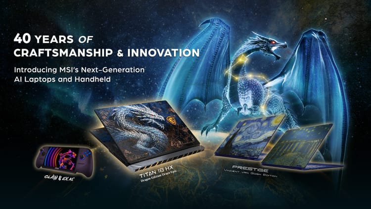 MSI Announces Claw 8 EX AI+ Handhelds and New Laptops at Computex