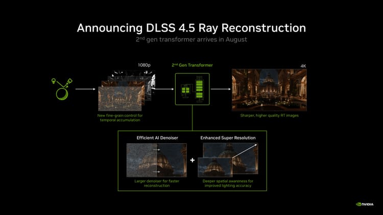 NVIDIA DLSS 4.5 Ray Reconstruction Announced for All RTX GPUs