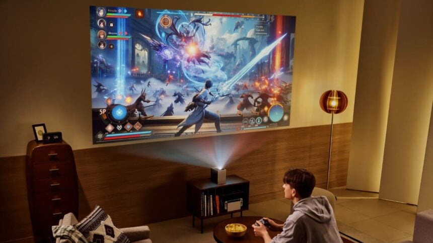 LG teases CineBeam S portable projector for the UAE