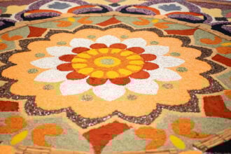 A 6m Spice Rangoli is Stealing Diwali in Dubai