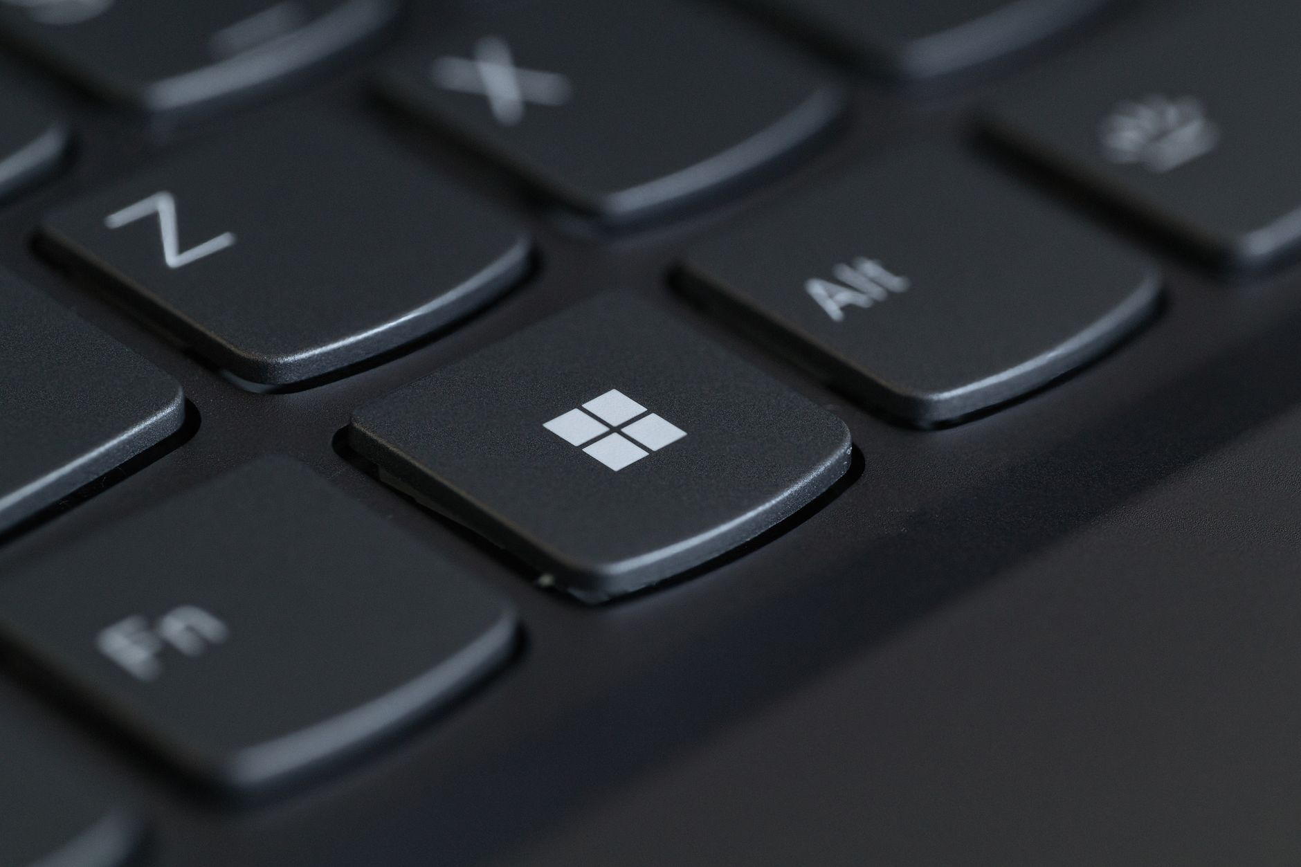 windows pictograph on keyboard