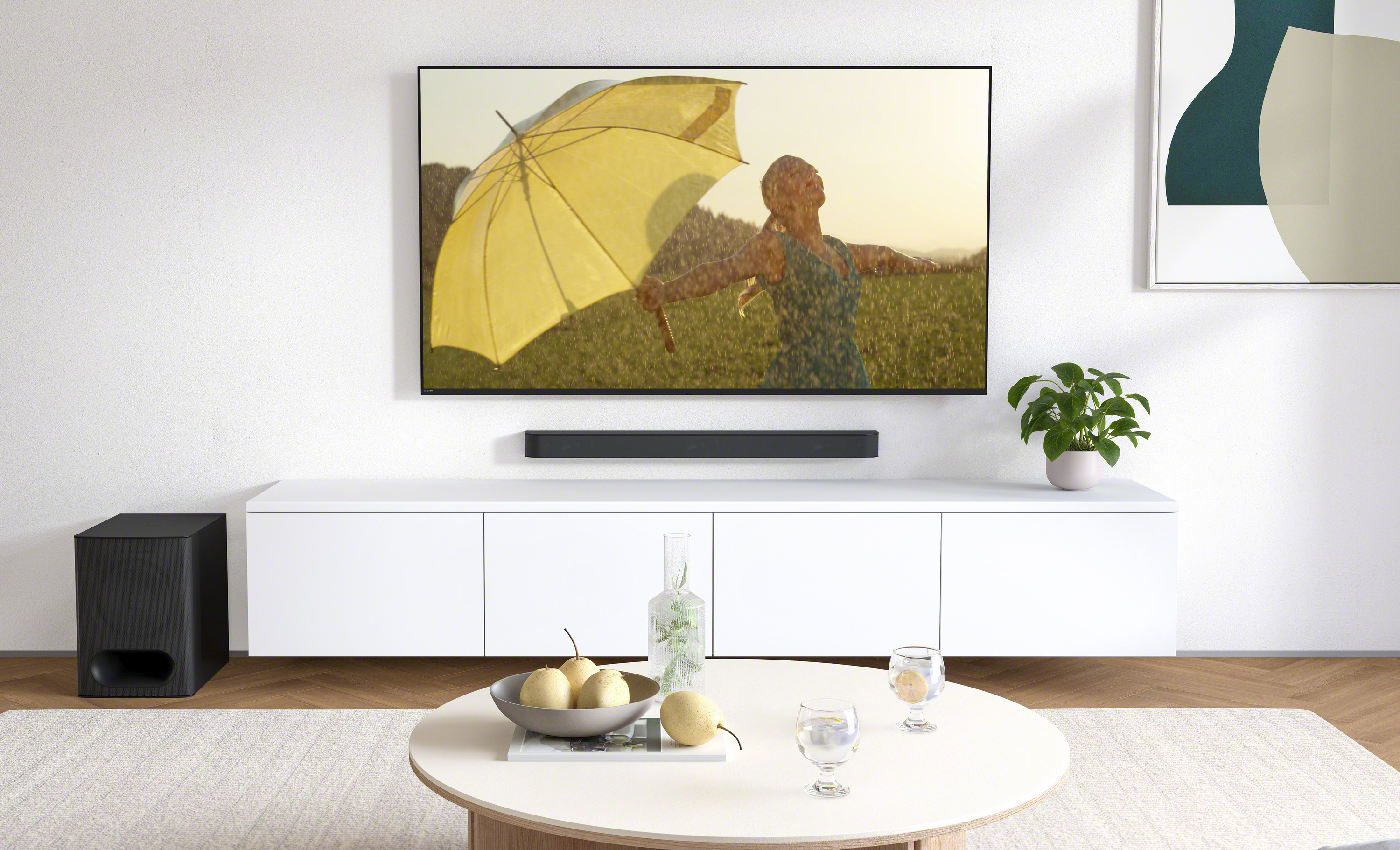 Sony BRAVIA Theatre System 6 front view with wireless subwoofer