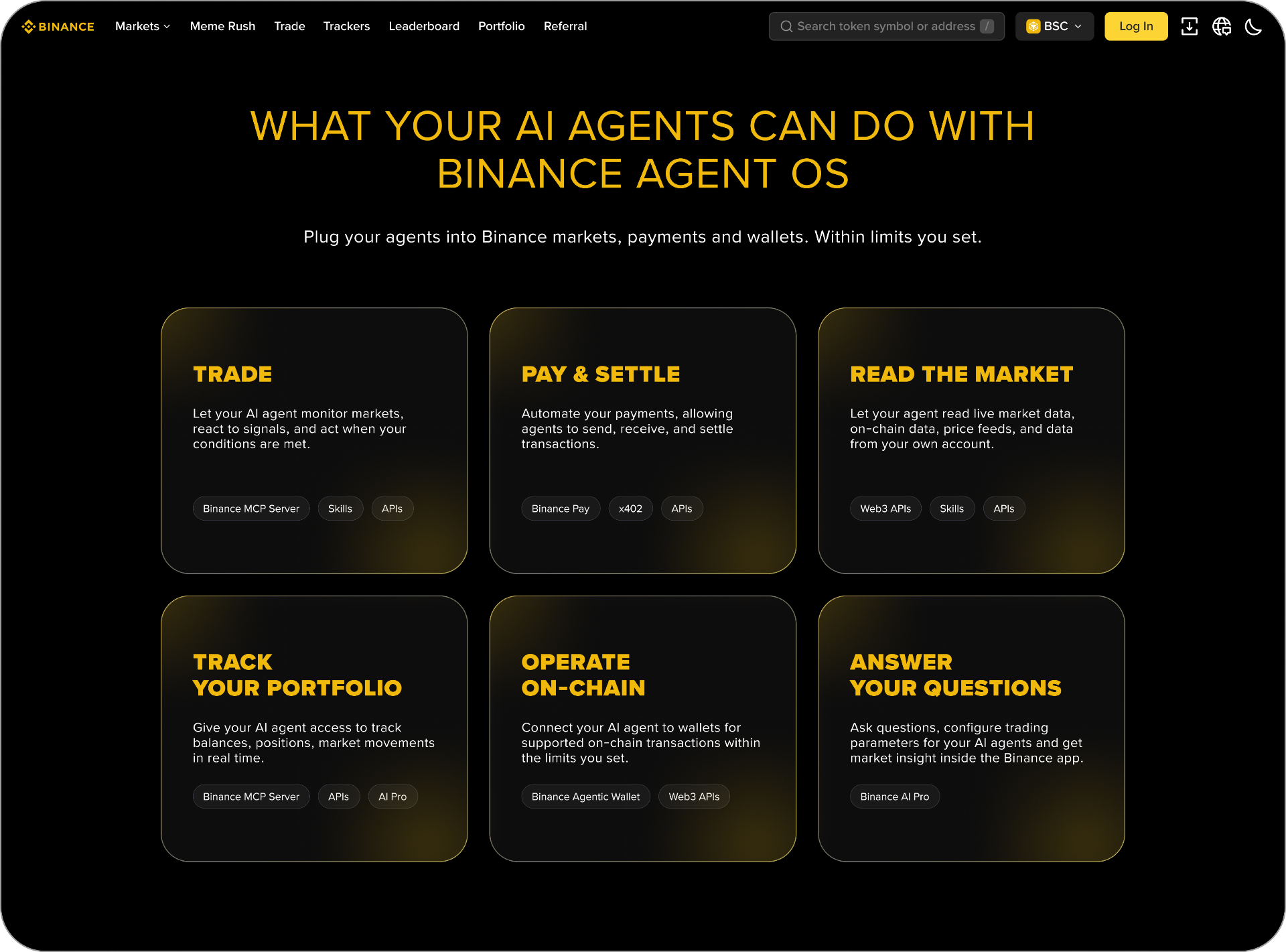 Binance Agent OS lets AI agents trade crypto for you