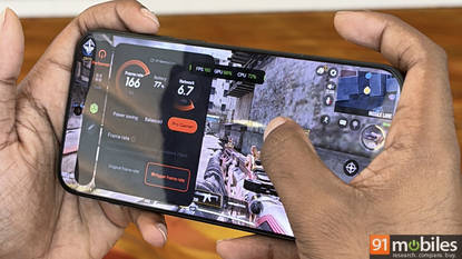 OnePlus 15 gaming display showing the predecessor high refresh rate