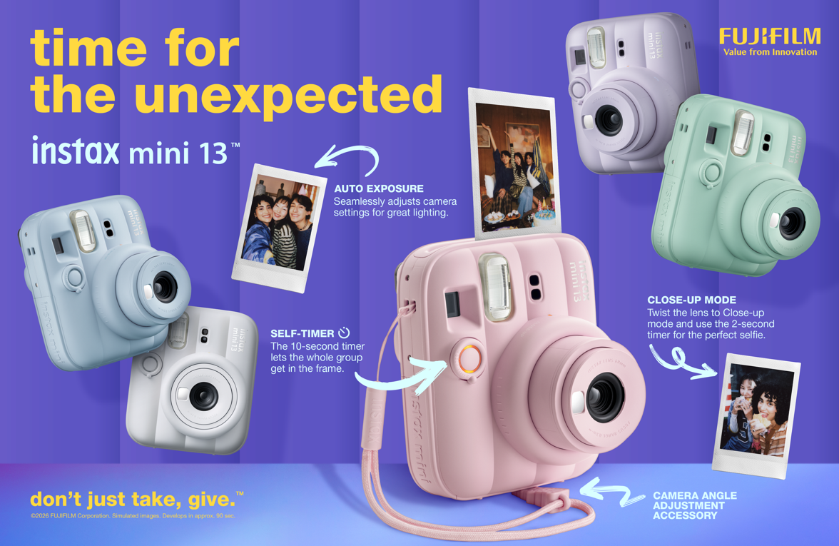 instax mini 13: the Fujifilm camera that finally waits for you