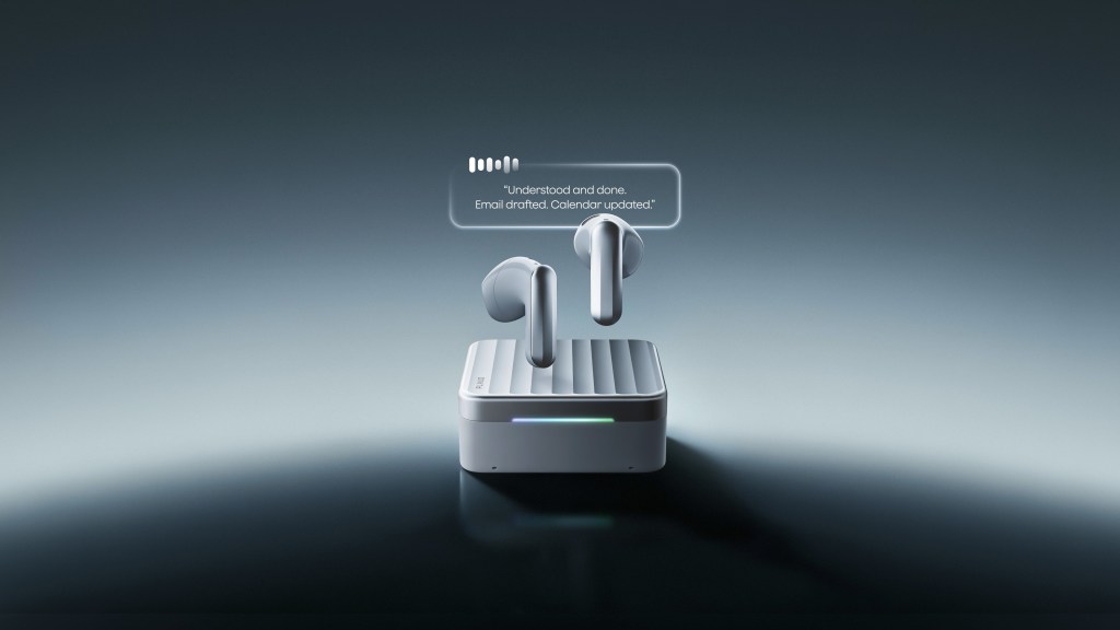 Plaud One earbuds add AI note-taking to an eSIM case