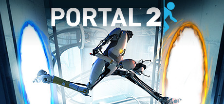 Official Portal 2 artwork showing Atlas inside Aperture Science test chambers