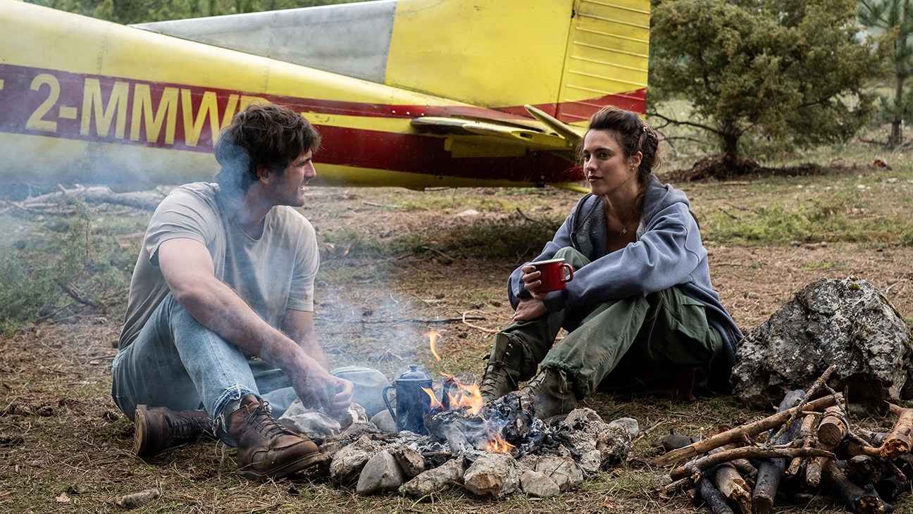 Jacob Elordi and Margaret Qualley in The Dog Stars film