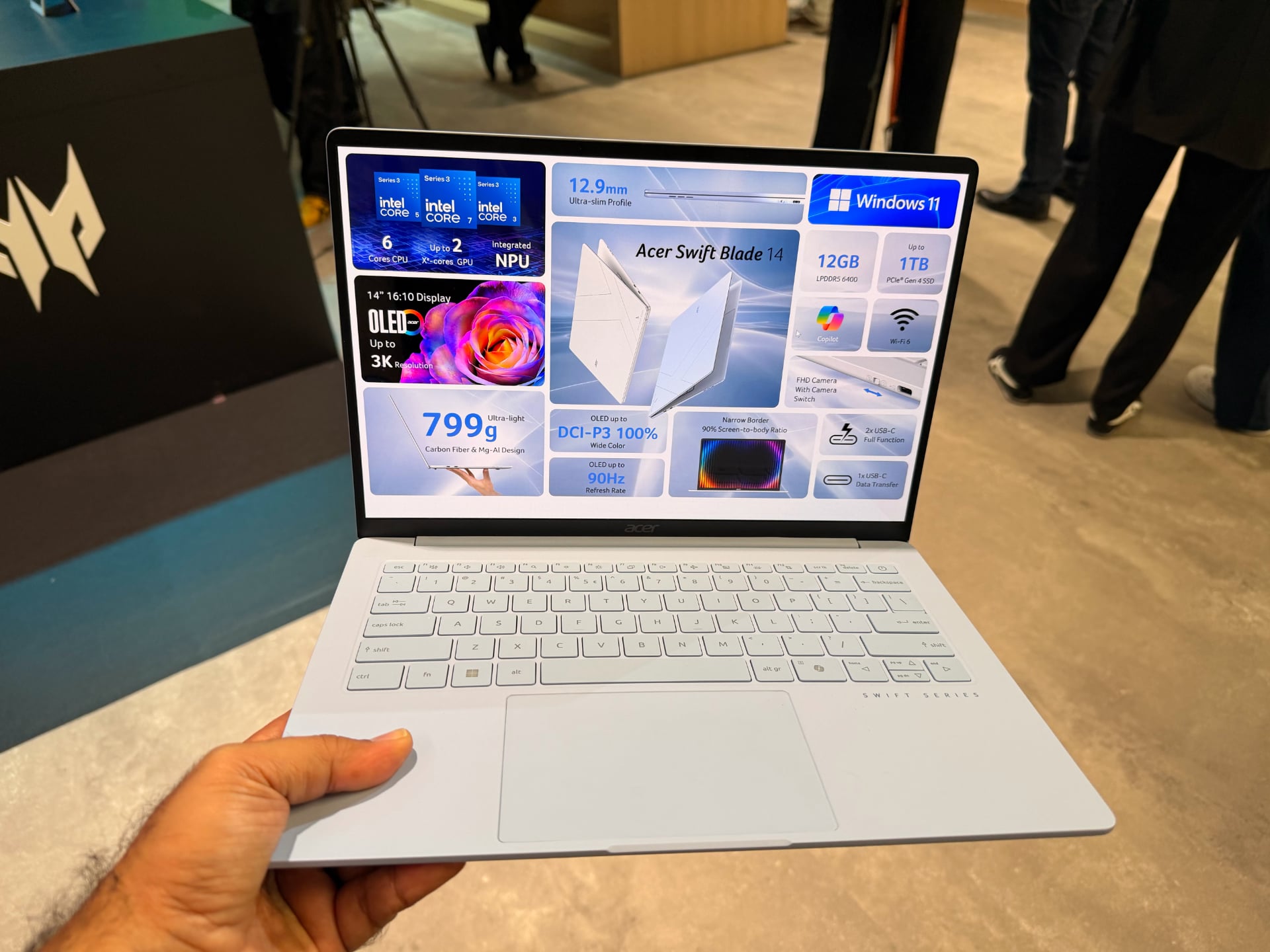 A 799g laptop for under €2,000: how Acer got the Swift Blade 14 this light