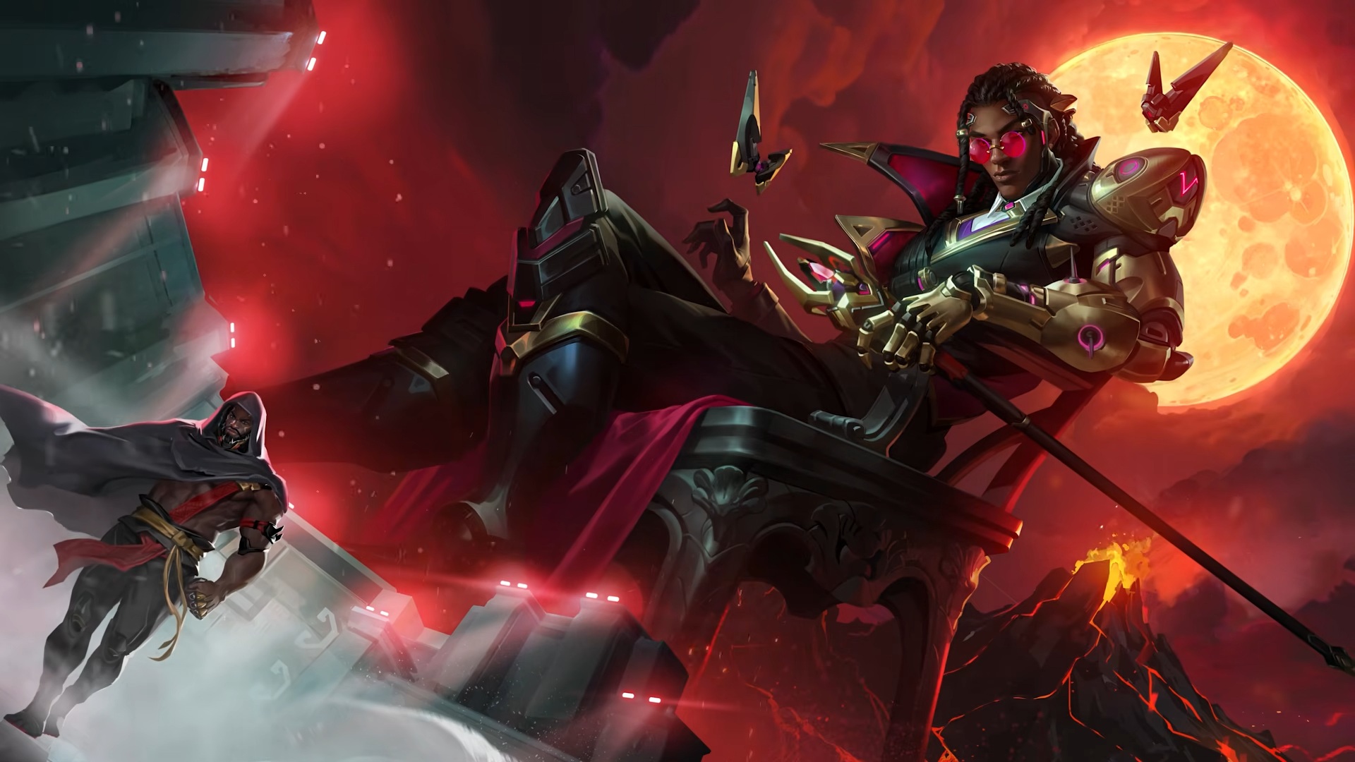Overwatch Doctrine vampire support hero promotional artwork