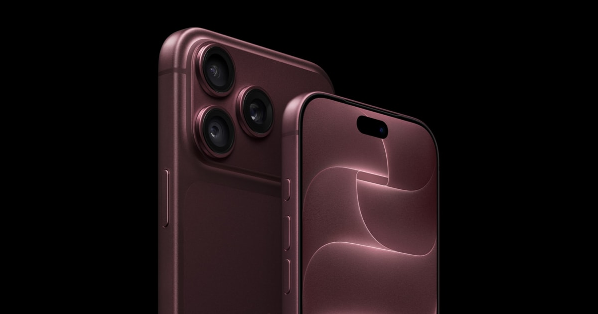 iPhone 18 Pro Max in burgundy shown in official Apple product photography