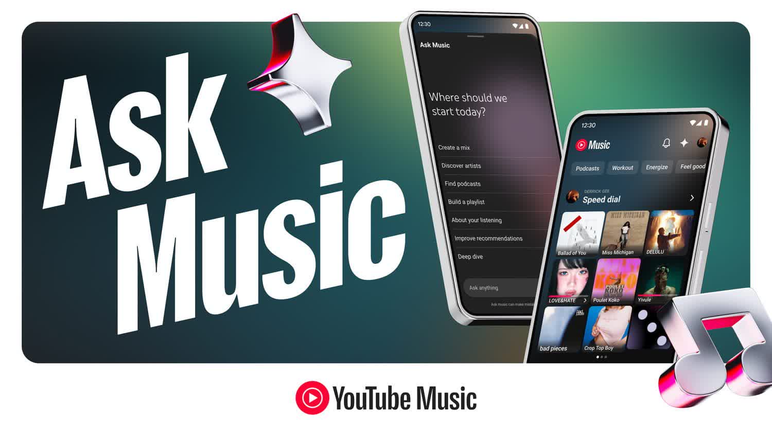 YouTube Music AI features add Ask Music and podcast guides