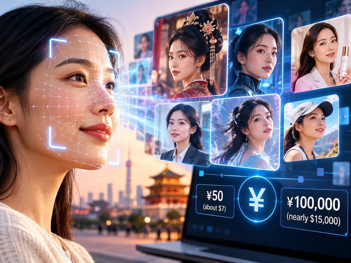 China’s AI face-licensing market turns ordinary people into digital actors