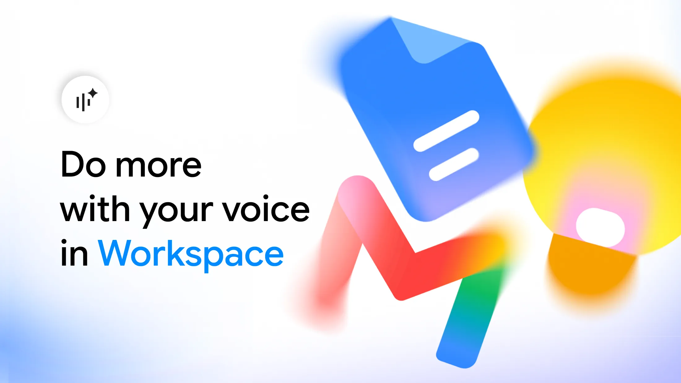 Google Gemini voice features shown across Gmail Docs and Keep on smartphones