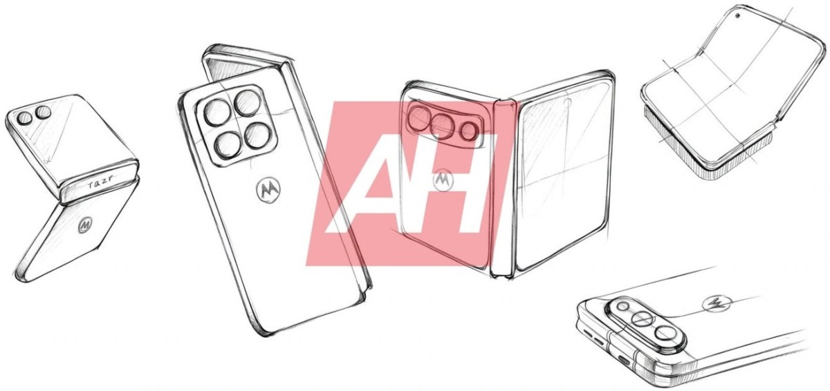 Motorola wide foldable leak points to a creaseless book-style phone