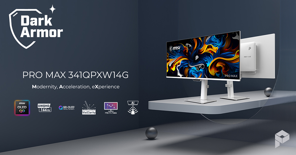 MSI PRO MAX 341QPXW14G brings a 34-inch QD-OLED ultrawide to Mac desks