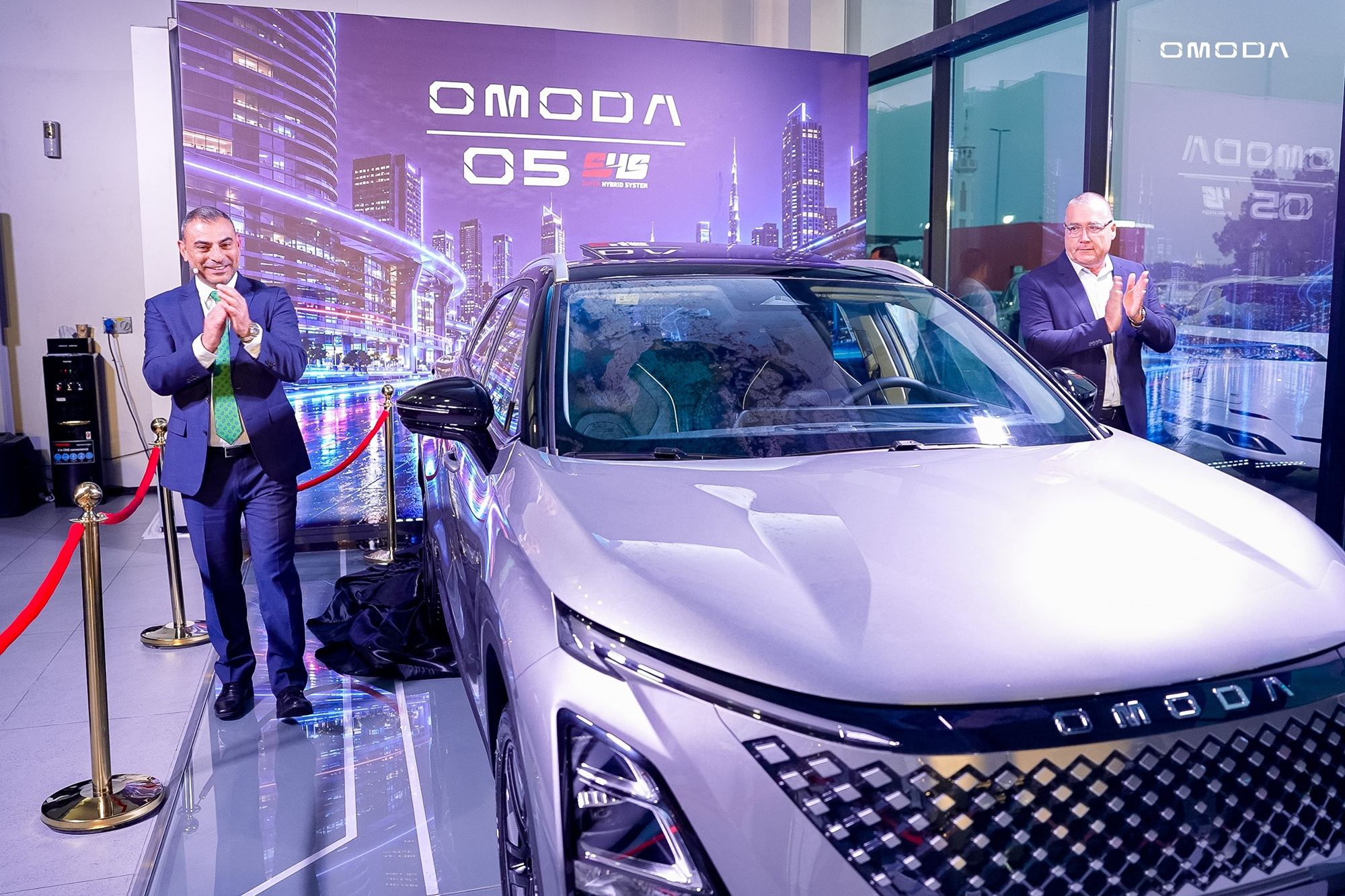 OMODA O5 HEV hybrid SUV at UAE launch event