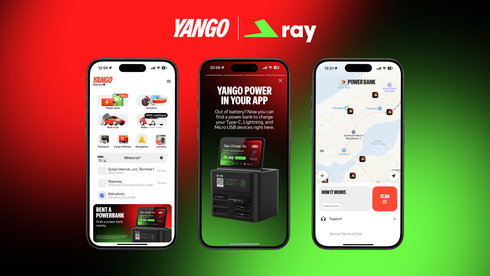 Yango Adds Powerbank Rentals to Its SuperApp in the UAE