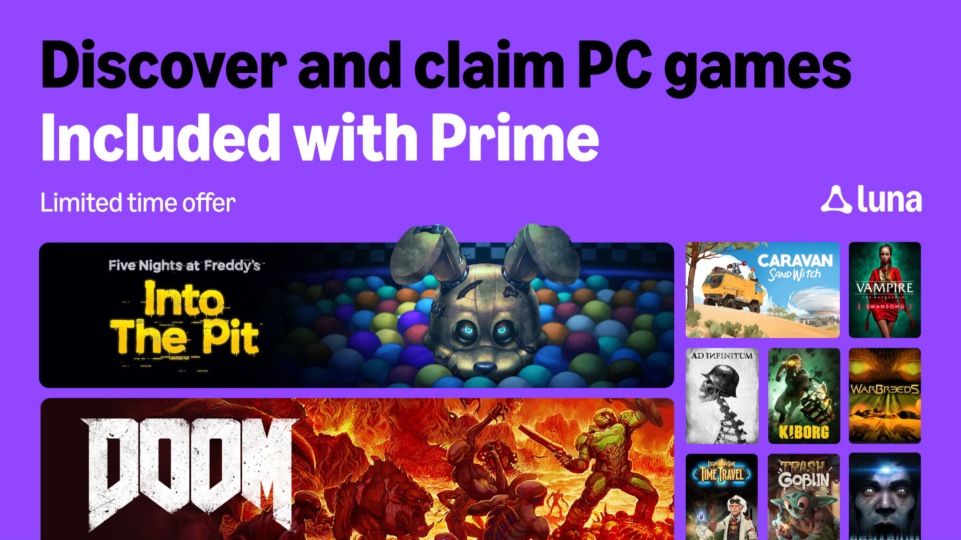 Prime’s free October games include Doom (2016), and they’re claimable in the UAE