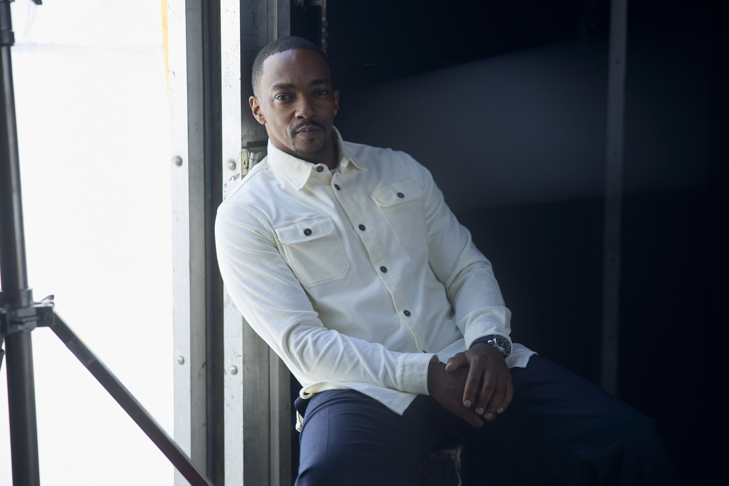 Anthony Mackie says Secret Wars work follows his Broadway Macbeth run