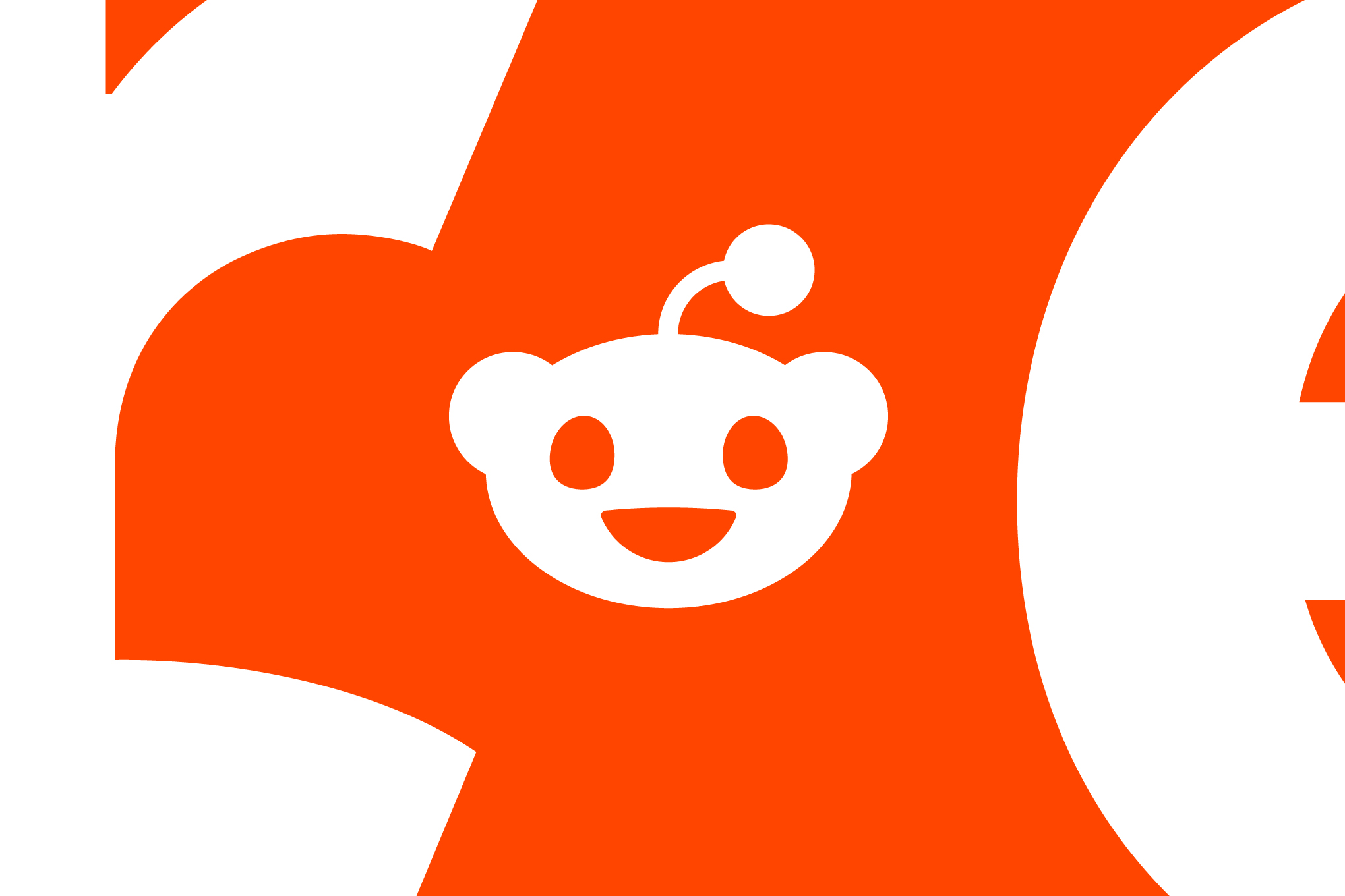 Reddit logo illustration on a stock image